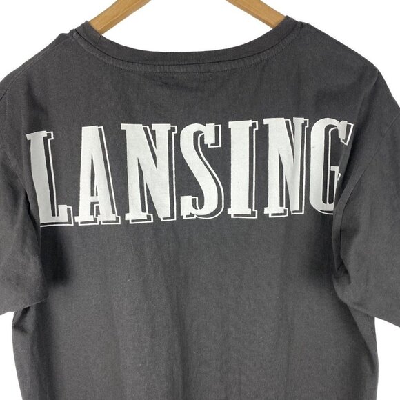 Niko and...Gray Lansing Michigan Graphic Print Crew Neck T Shirt Dress Size 3 - Picture 6 of 9